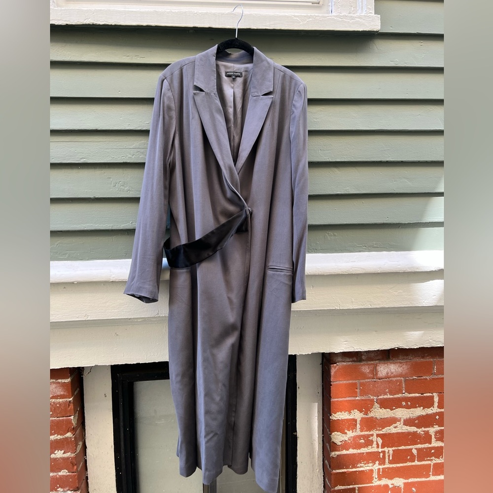 Universal Standard Steel Gray Duster Coat